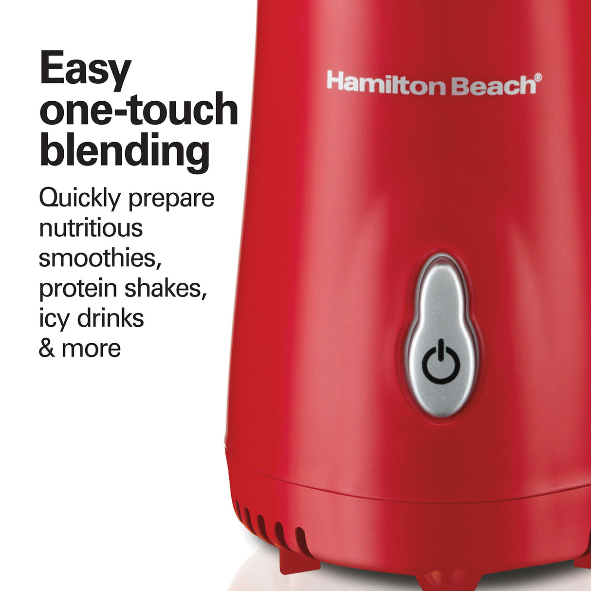 HAMILTON BEACH BLENDER ONE TOUCH TRAVEL JAR 120V RED