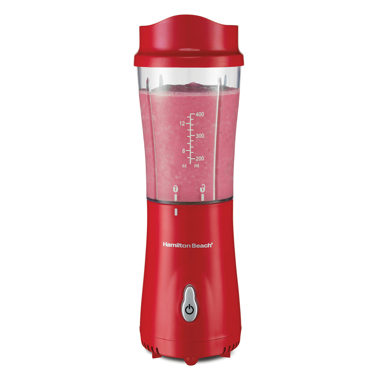 HAMILTON BEACH BLENDER ONE TOUCH TRAVEL JAR 120V RED