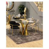 SILVERY GOLD GOLD CAKE STAND 30 X 30 X 18.5  CM