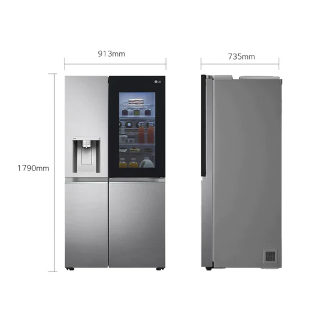 LG SIDE BY SIDE INSTAVIEW REFRIGERATOR WITH THINQ