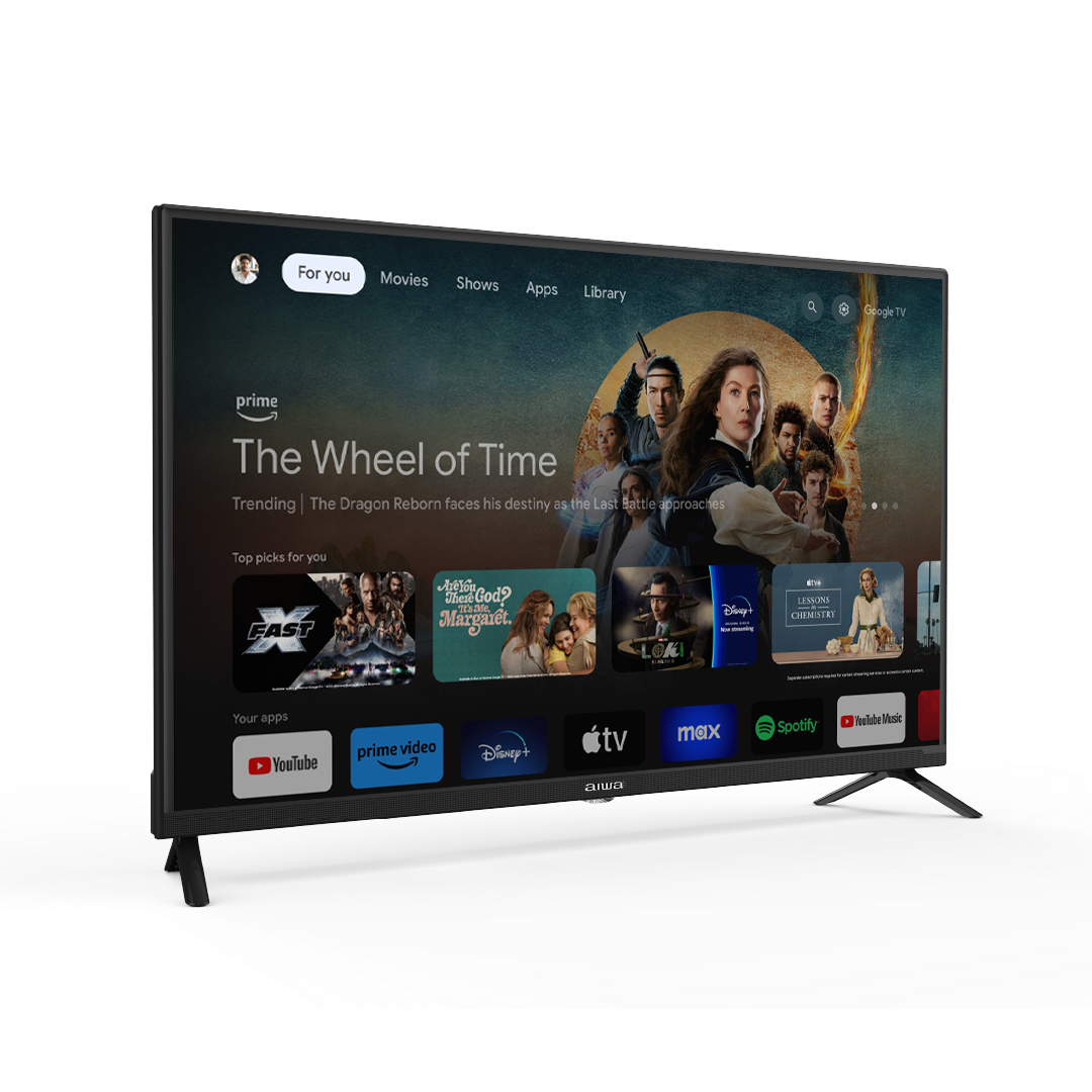 AIWA  32 INCH  SMART FLAT SCREEN TELEVISION GOOGLE ASSISTANT BUILT-IN