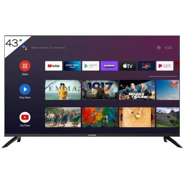 AIWA  43 INCH  SMART FLAT SCREEN TELEVISION GOOGLE ASSISTANT BUILT-IN