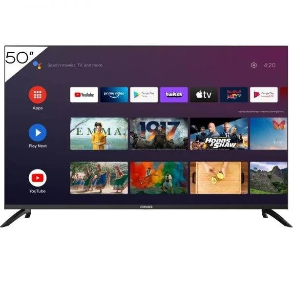 AIWA 50 INCH  SMART FLAT SCREEN TELEVISION GOOGLE ASSISTANT BUILT-IN