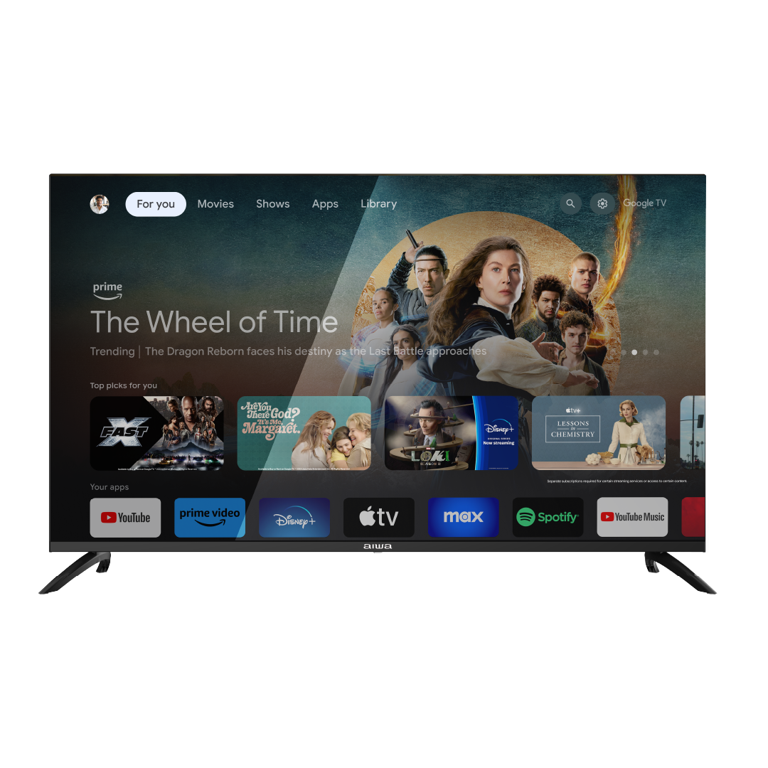 AIWA  65 INCH  SMART FLAT SCREEN TELEVISION GOOGLE ASSISTANT BUILT-IN