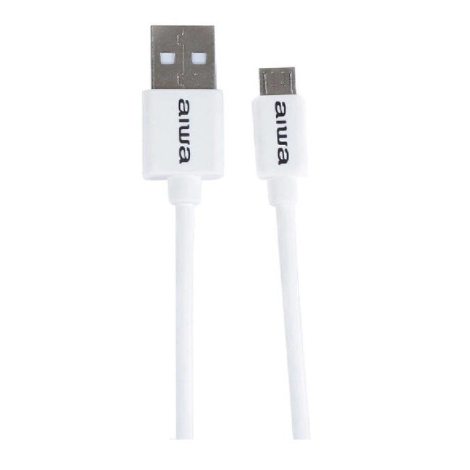 AIWA USB A/M TO MICRO CABLE 5FT WHITE