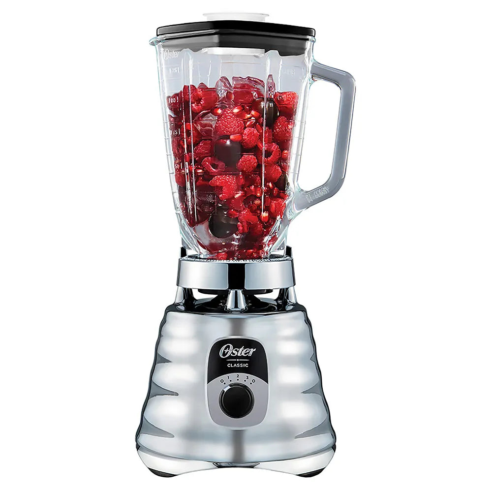 OSTER 1.25 LITER STAINLESS STEEL GLASS BLENDER 3 SPEEDS