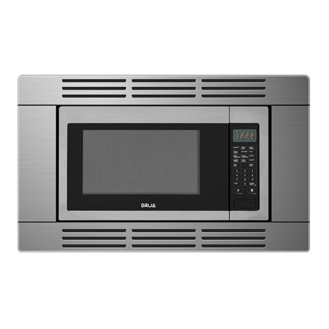 DRIJA 1.5 CFT STAINLESS STEEL BUILT IN MICROWAVE 1200 WATTS 10 POWER LEVELS