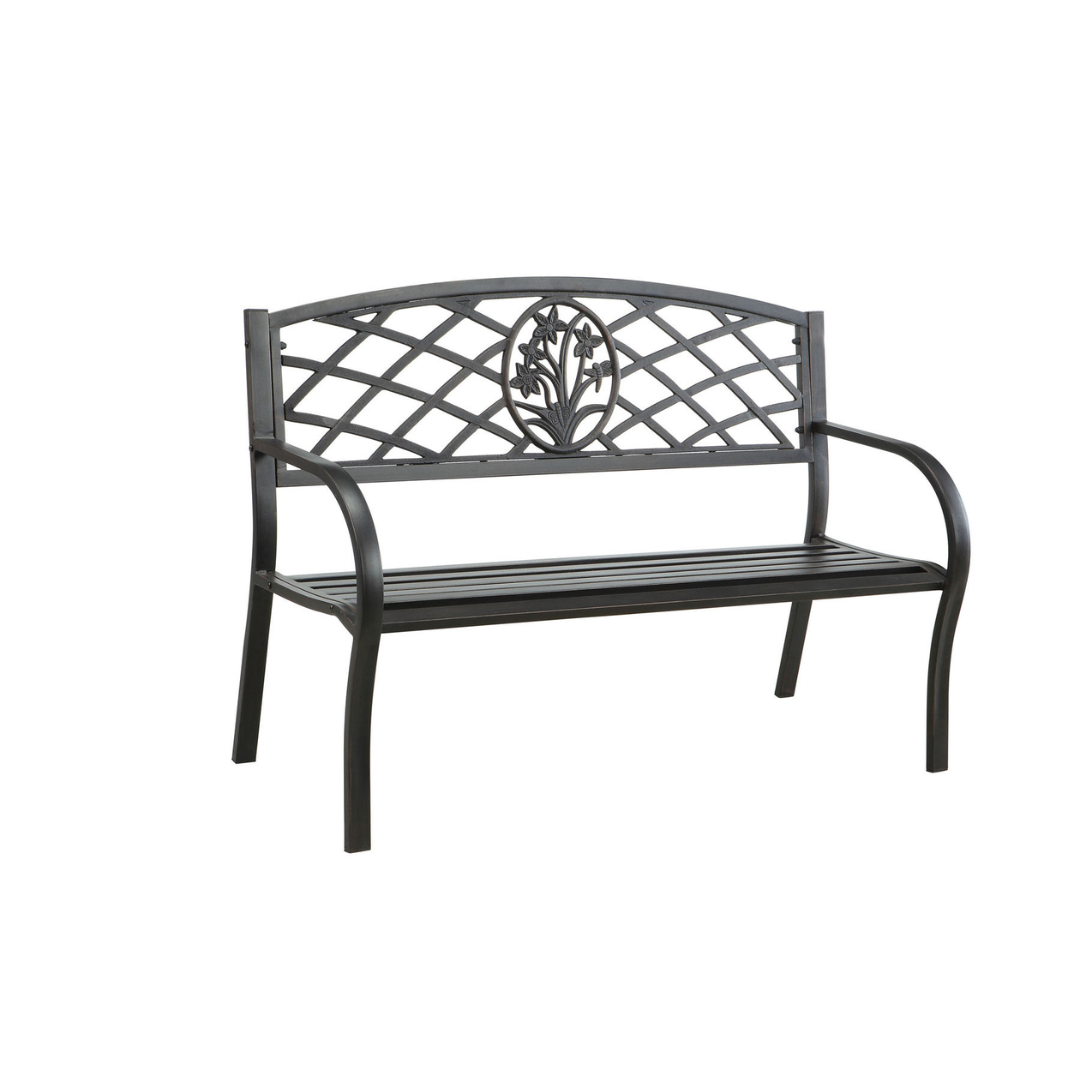 MINOT PATIO STEEL BENCH