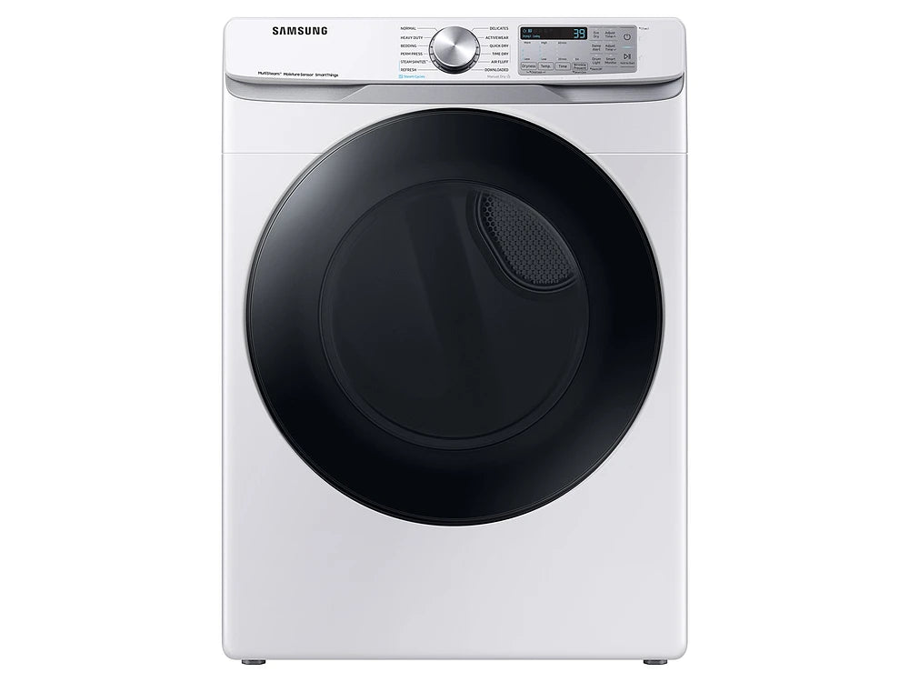 SAMSUMG 7.5 CFT SMART ELECTRIC DRYER WITH STEAM SANITIZE SILVER