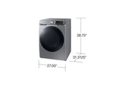 SAMSUNG 7.5 CFT SMARTY GAS DRYER WITH STEAM SANITIZE SILVER