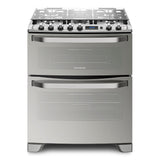 FRIGIDAIRE  30 INCH SILVER 5 BURNERS FREE STANDING GAS RANGE DOUBLE OVEN/DIGITAL TIMER TRIPLE FLAME