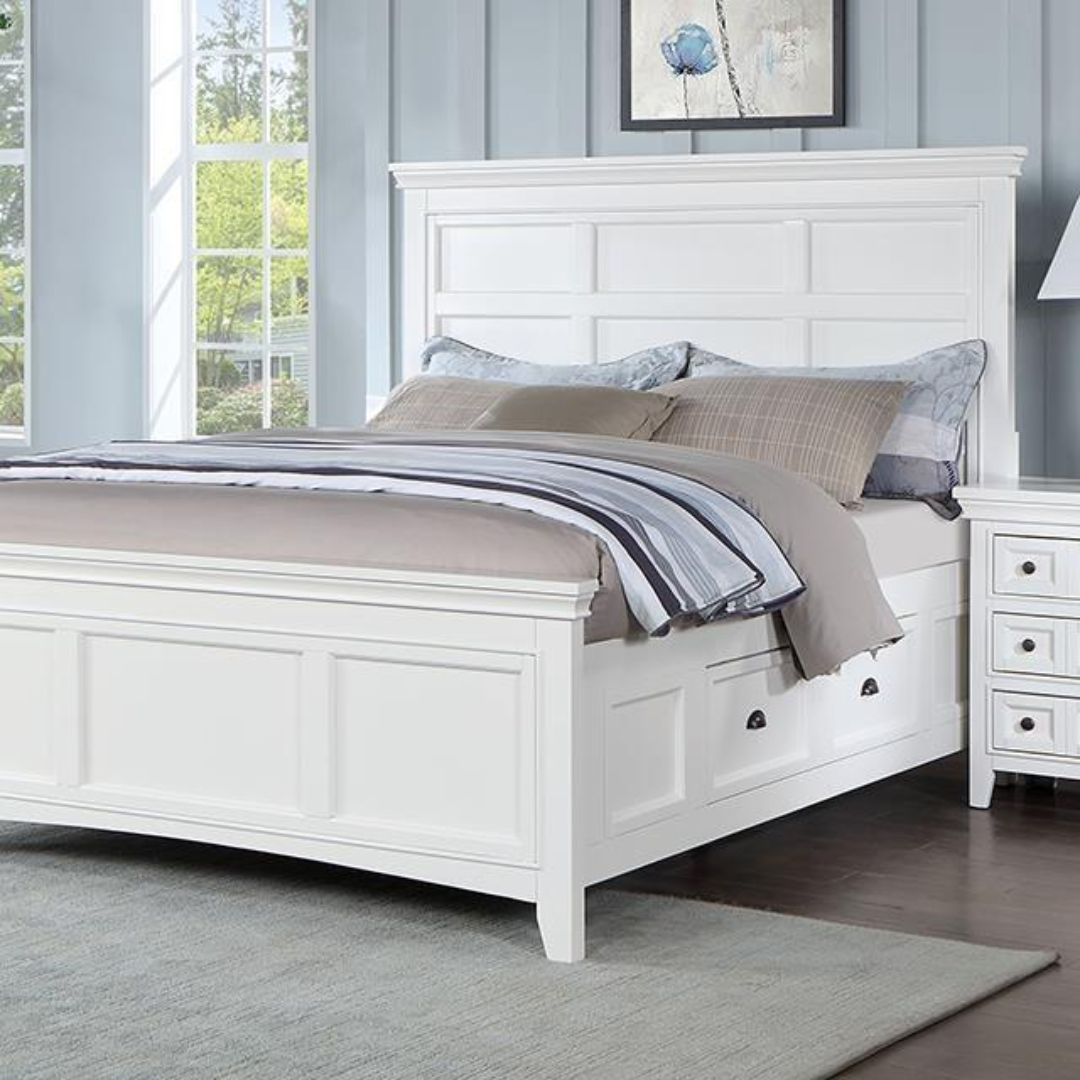 CASTLILE TWIN BED WHITE