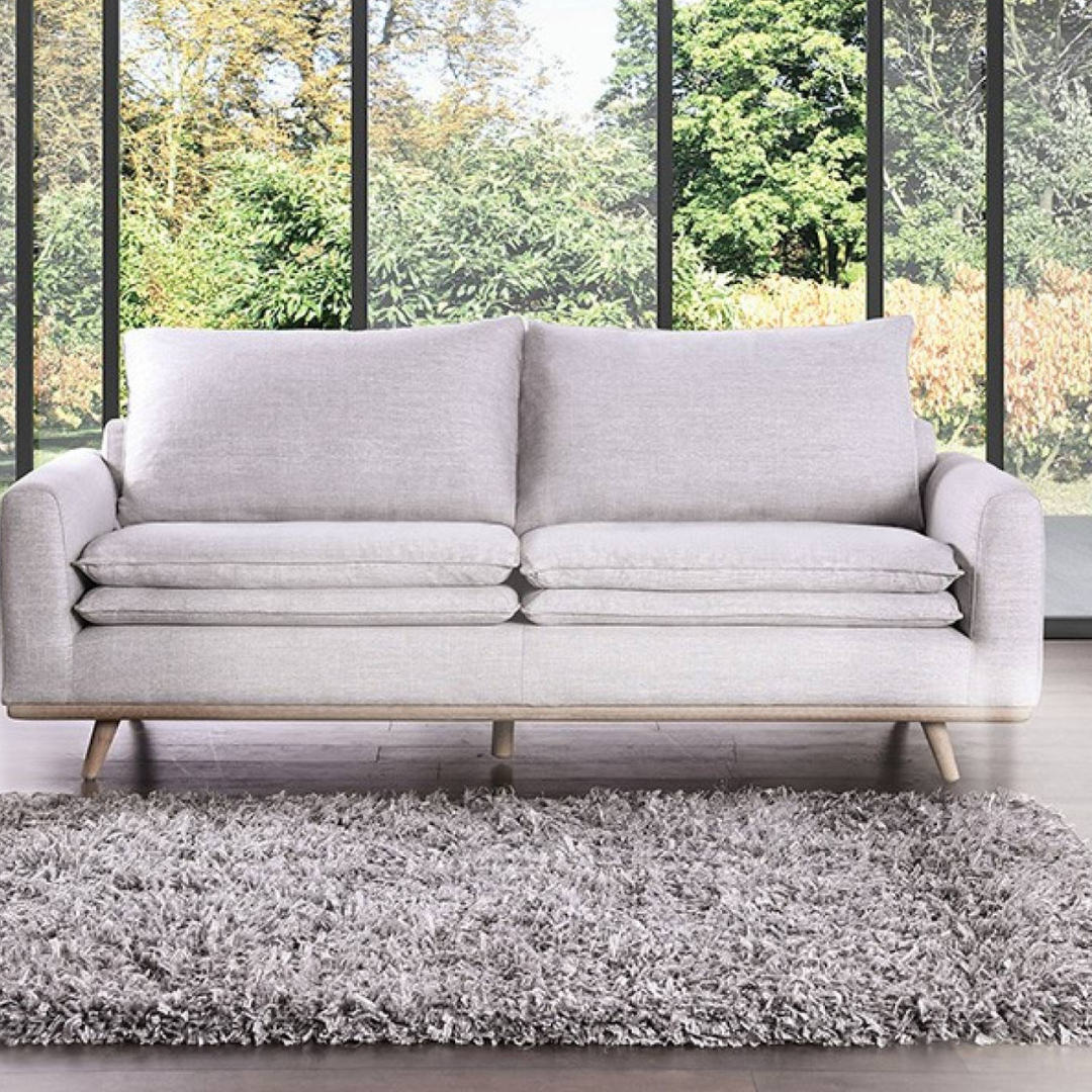 MONTHEY SOFA LIGHT GRAY/LIGHT OAK