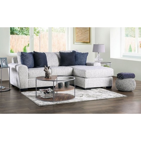 OVERSIZE SOFA-CHAISE SECTIONAL REVERSIBLE CREAM