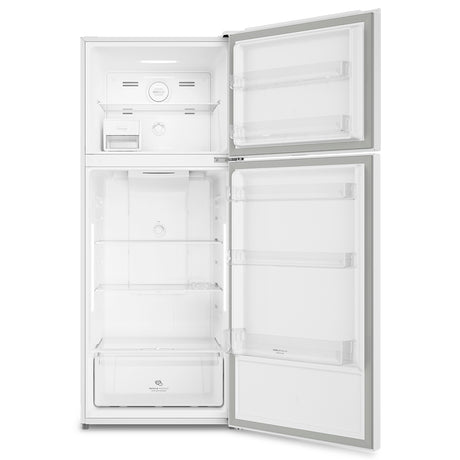 FRIGIDAIRE  15 CFT WHITE  TOP MOUNT REFRIGERATOR FROST FREE LED LIGHTS GLASS SHELVES