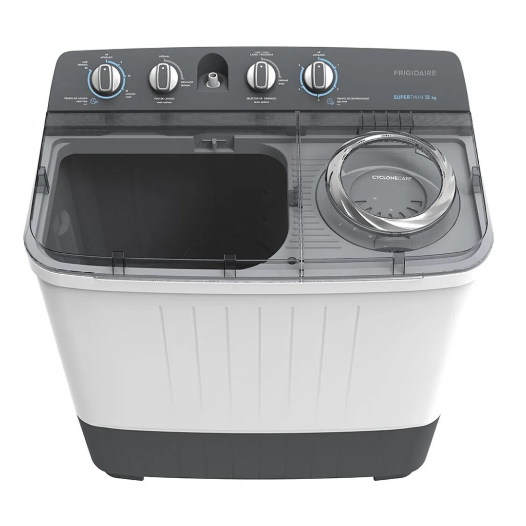 FRIGIDAIRE 15 KG WHITE TWIN TUB WASHER 35 CYCLES PULSATOR LINT FILTER