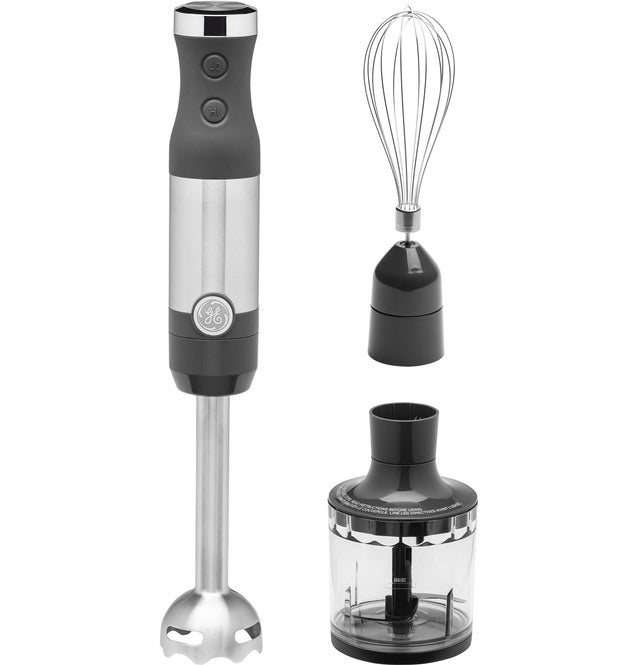 GENERAL ELECTRIC IMMERSION BLENDER W/CHOPPING JAR/WHISK/STAINLESS STEEL BLADE