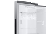 SAMSUNG 26.7 CFT LARGE CAPACITY SIDE BY SIDE REFRIGERATOR TOUCH SCREEN FAMILY HUB™ IN STAINLESS STEEL