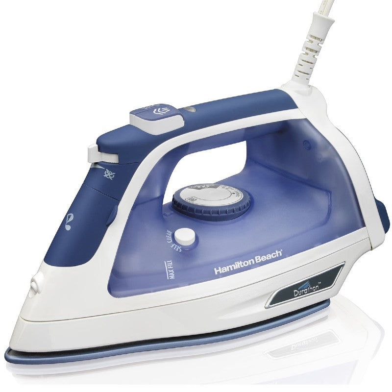 HAMILTON BEACH STEAM IRON WITH DURATHON NON-STICK SOLEPLATE