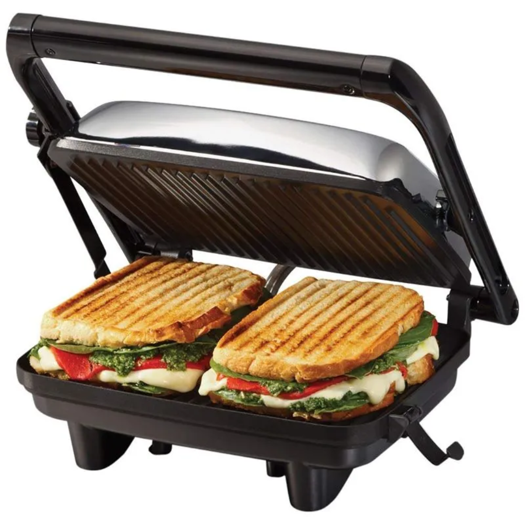 HAMILTON BEACH ELECTRIC GRILL AND PANINI PRESS