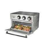 HAMILTON BEACH 21.3 LITRE AIR FRYER TOASTER OVEN 6 FUNCTION WITH METAL MESH BASKET, OVEN RACK AND SLIDE OUT CRUMB TRAY