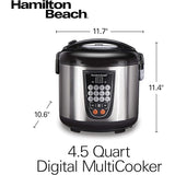 HAMILTON BEACH 700 W 4.5 QUART MULTI COOKER