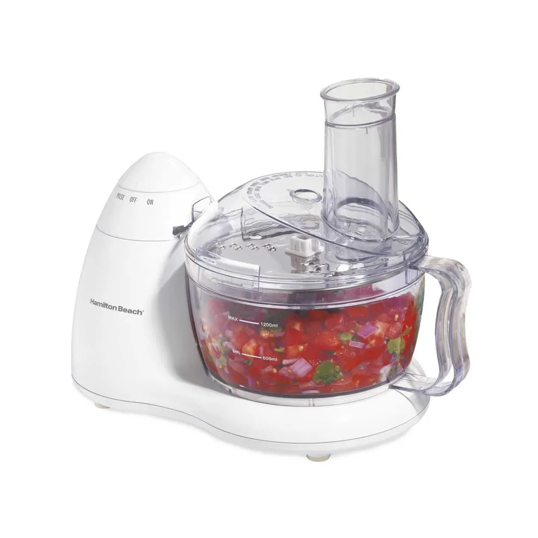 HAMILTON BEACH 6 CUP WHITE FOOD PROCESSOR 300 WATTS