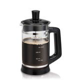 HAMILTON BEACH 1 LITRE FRENCH PRESS COFFEE MAKER WITH COCOA ATTACHMENT