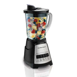 HAMILTON BEACH - BLENDER 12 FUNCTIONS 40OZ GLASS JAR STAINLESS STEEL