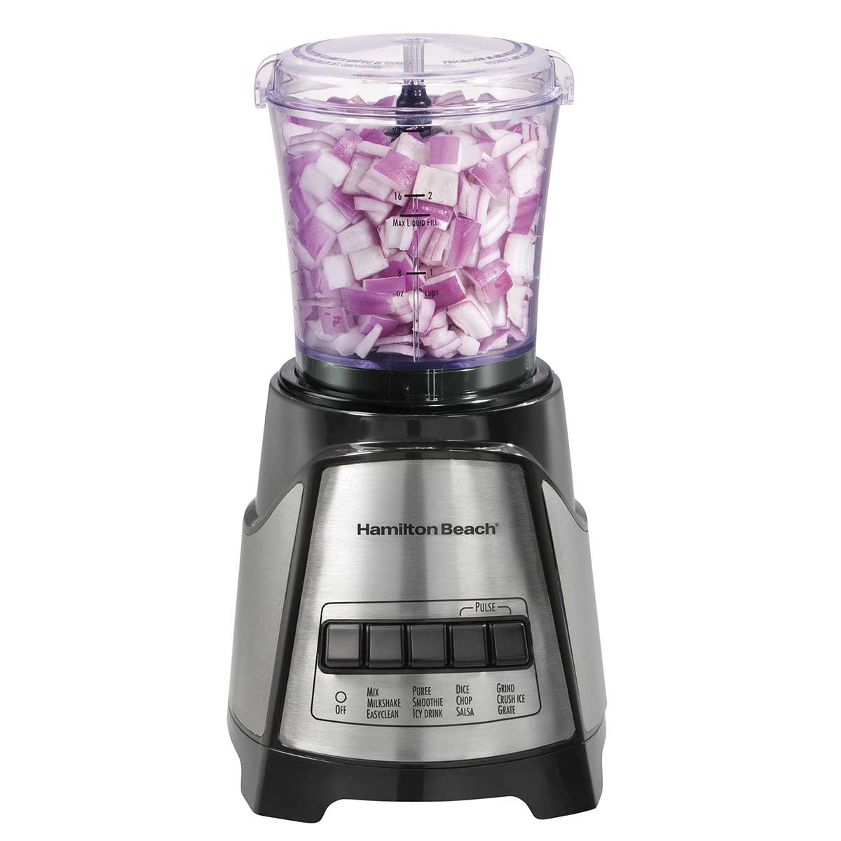 HAMILTON BEACH 700 W 20 OZ  BLENDER AND FOOD PROCESSOR