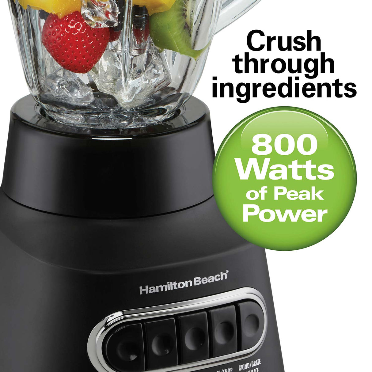 HAMILTON BEACH 800 W 40 OZ BLENDER AND FOOD PROCESSOR