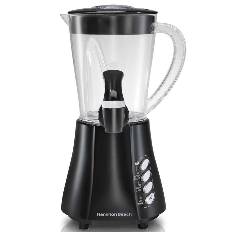 HAMILTON BEACH 48 OZ 4 SPEED BLENDER WITH DISPENSER SPOUT BLACK