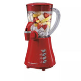 HAMILTON BEACH 48 OZ 4 SPEED BLENDER WITH DISPENSER SPOUT RED