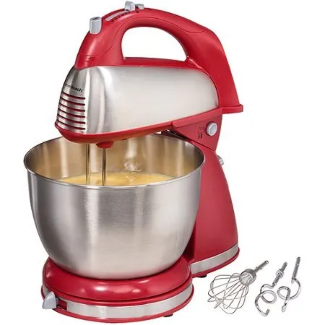 HAMILTON BEACH STAND MIXER RED