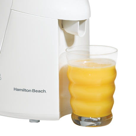 HAMILTON BEACH  JUICE EXTRACTOR WITH STAINLESS STEEL CUTTER & STRAINER & REMOVABLE PULP BIN