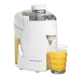 HAMILTON BEACH  JUICE EXTRACTOR WITH STAINLESS STEEL CUTTER & STRAINER & REMOVABLE PULP BIN