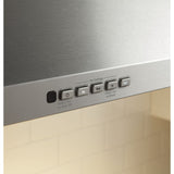 GENERAL ELECTRIC  30 INCH STAINLESS STEEL 350 CFM VENT SETTING CHIMNEY RANGE HOOD 4 SPEED REMOVABLE FILTER