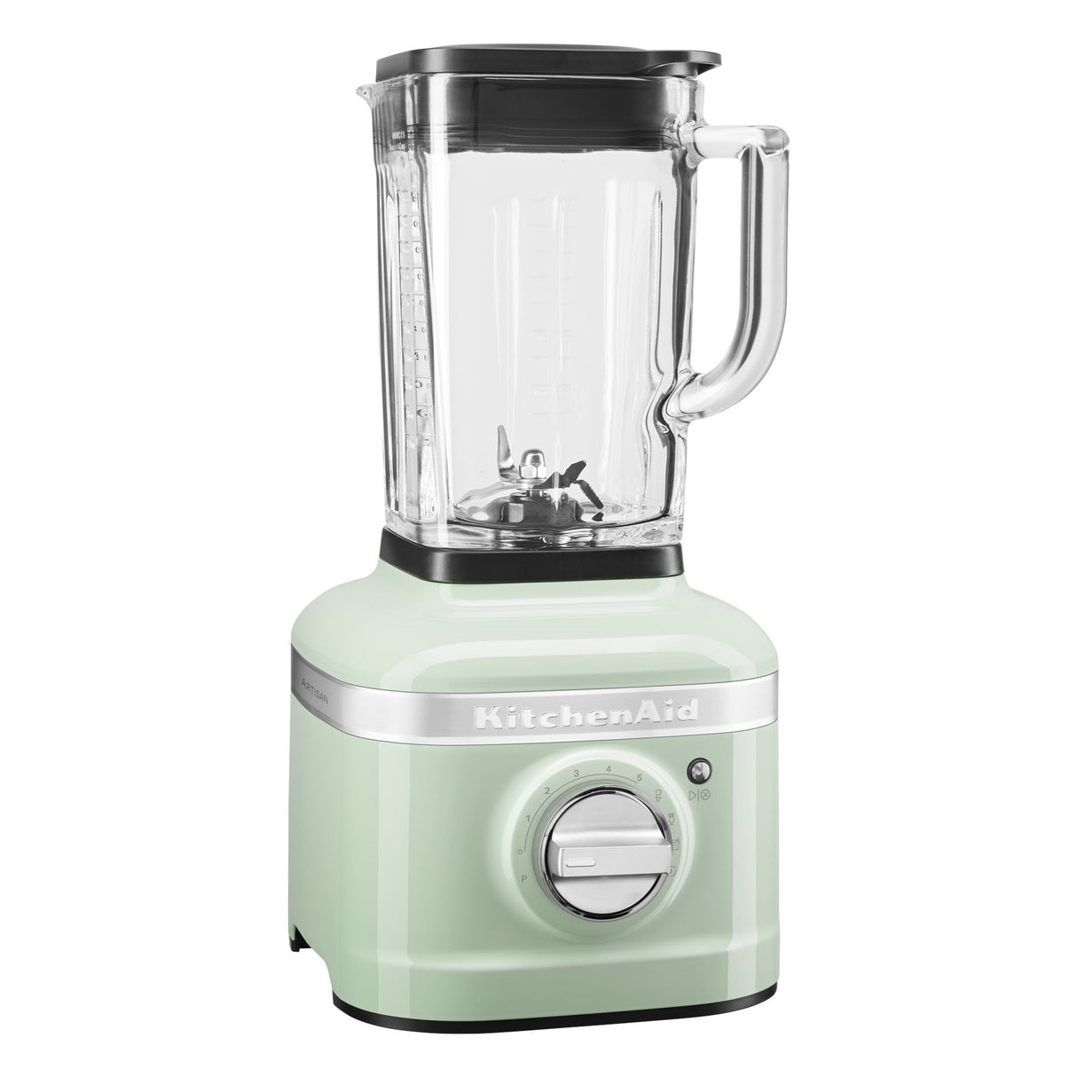 KITCHENAID PISTACHIO 5 SPEED, 1.5 HP  ICE CRUSHING BLENDER, 56-OZ. BPA-FREE PITCHER, SOFT START® FEATURE, STAINLESS STEEL BLADES, METAL COUPLER, INTELLI-SPEED® MOTOR CONTROL, CREATE MORE TASTES, 3-PART BLENDING SYSTEM PISTACHO