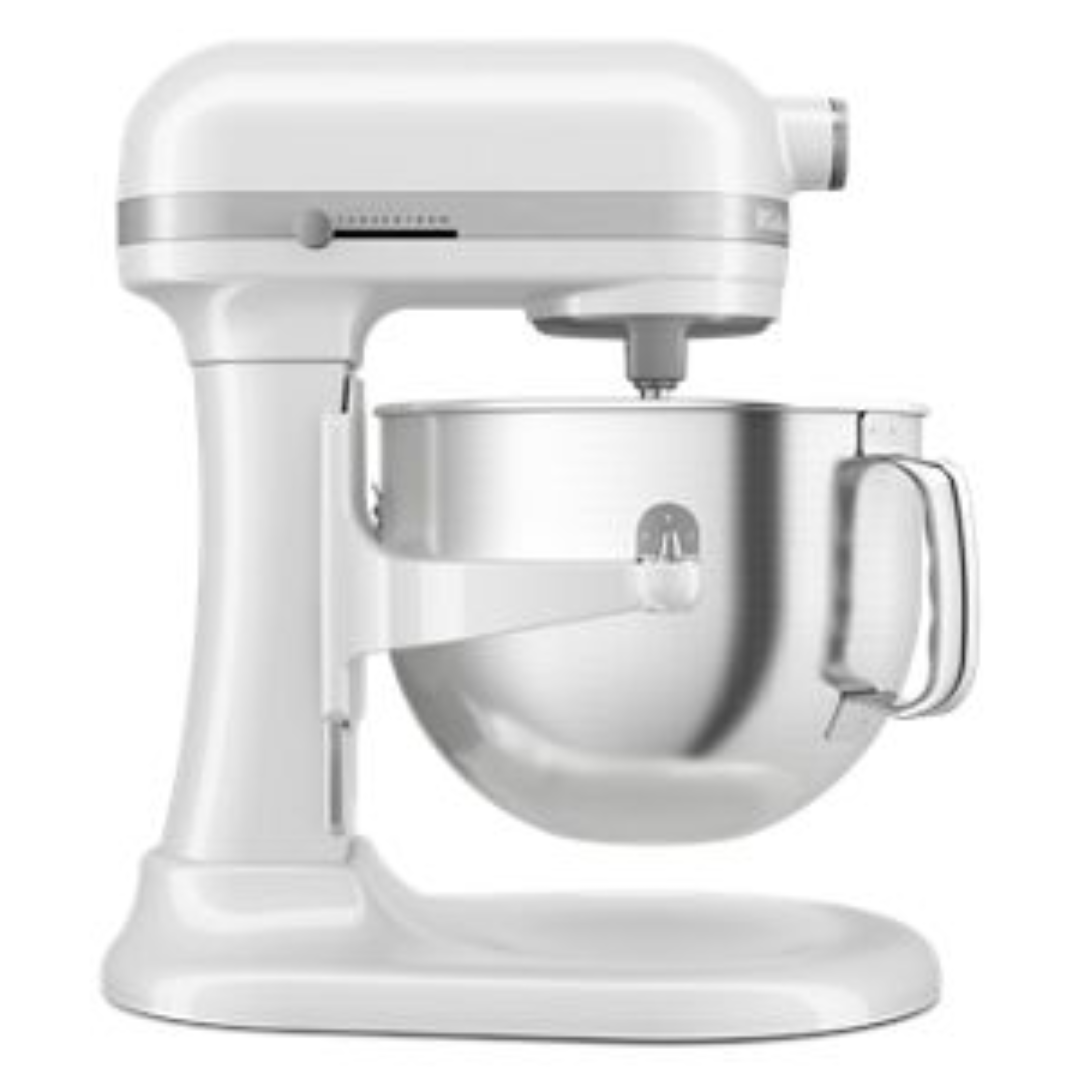 KITCHENAID 7 QUART BOWL-LIFT STAND MIXER BOWL-LIFT, DESIGN FOR MAXIMUM STABILITY AND POWERFUL MIXING, 11 DISTINCT SPEEDS FOR POWER AND CONTROL,1/2 SPEED DESIGNED FOR FOLDING, DOUBLE FLEX EDGE BEATER FOR MIXING AND SCRAPING WHITE