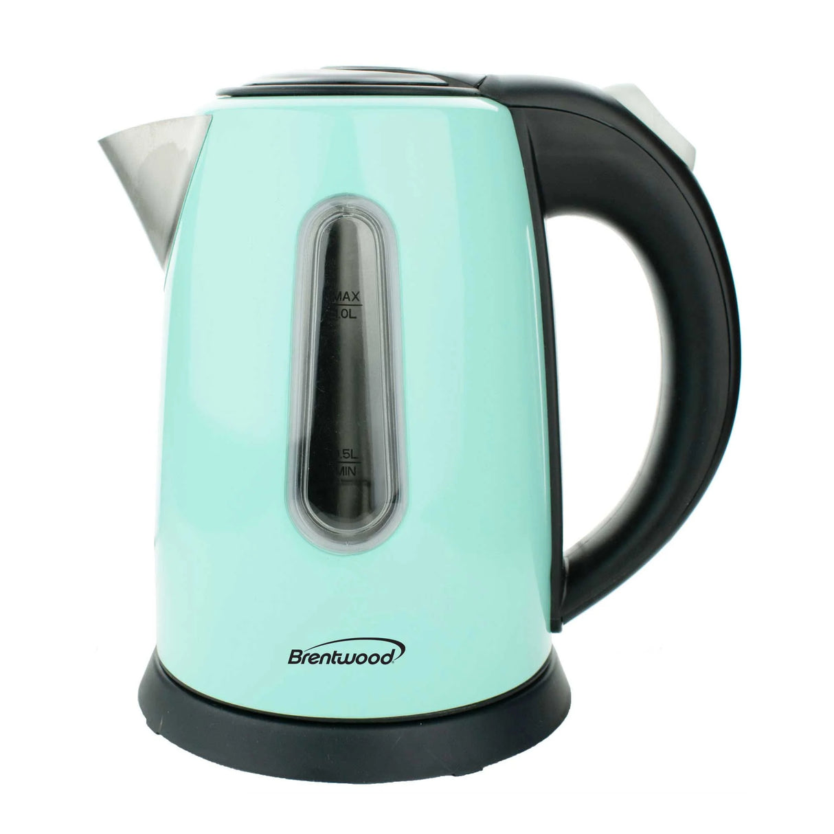 BRENTWOOD 1 LITER BLUE  ELECTRIC KETTLE STAINLESS STEEL INTERIOR