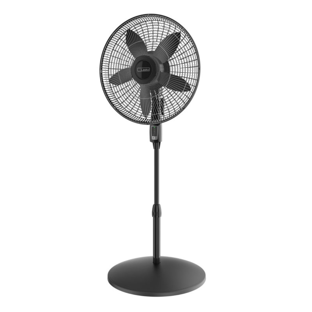 LASKO 18 INCH BLACK FAN PEDESTAL 3 SPEEDS OSCILLATING/ ADJUSTABLE TILT