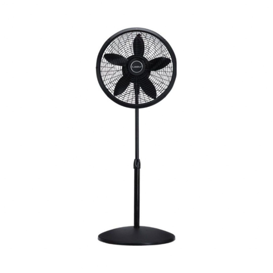 LASKO 18 INCH BLACK FAN PEDESTAL 3 SPEEDS OSCILLATING/ ADJUSTABLE TILT