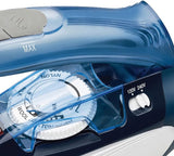 BRENTWOOD   BLUE TRAVEL IRON NON STICK