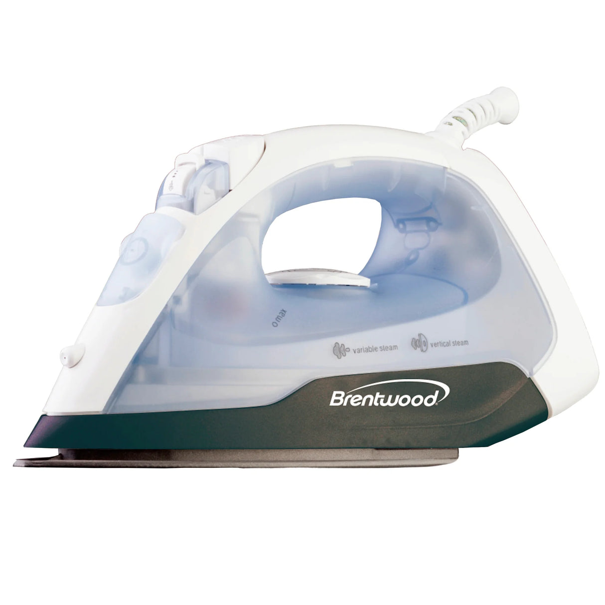 BRENTWOOD WHITE STEAM IRON NON STICK