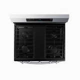 SAMSUNG 30 INCH STAINLESS STEEL FREE STANDING GAS RANGE 5 BURNERS WIFI ENABLED/VOICE CONTROL