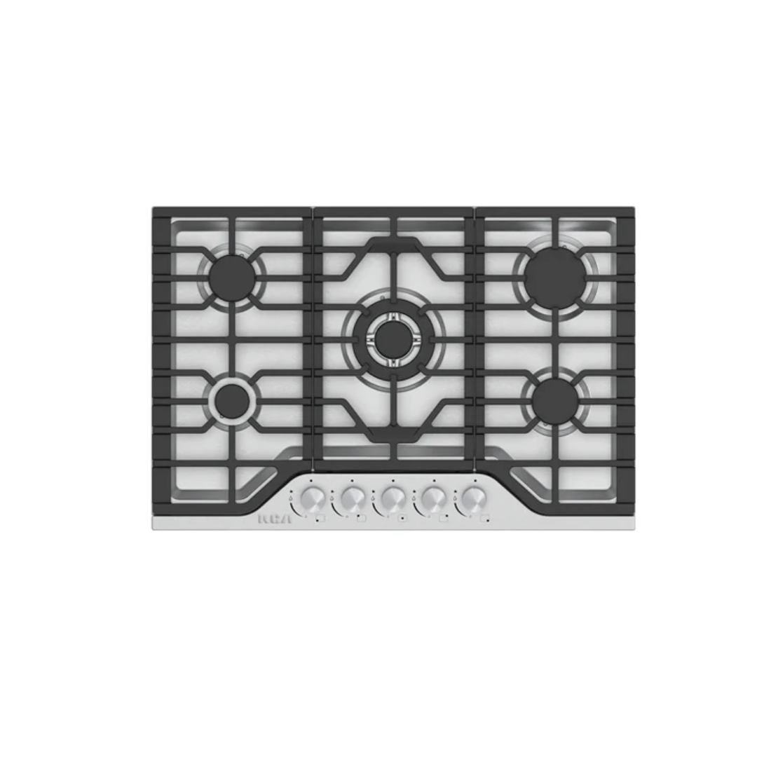 RCA 30" BUILT IN COOKTOP STAINLESS STEEL WITH CAST IRON GRATES