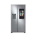 SAMSUNG 26.7 CFT LARGE CAPACITY SIDE BY SIDE REFRIGERATOR TOUCH SCREEN FAMILY HUB™ IN STAINLESS STEEL