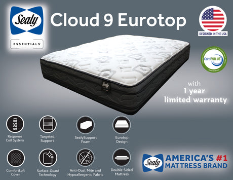 SEALY CLOUD 9 KING MATTRESS