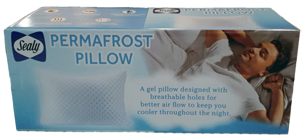 SEALY PERMAFROST GEL PILLOW QUEEN