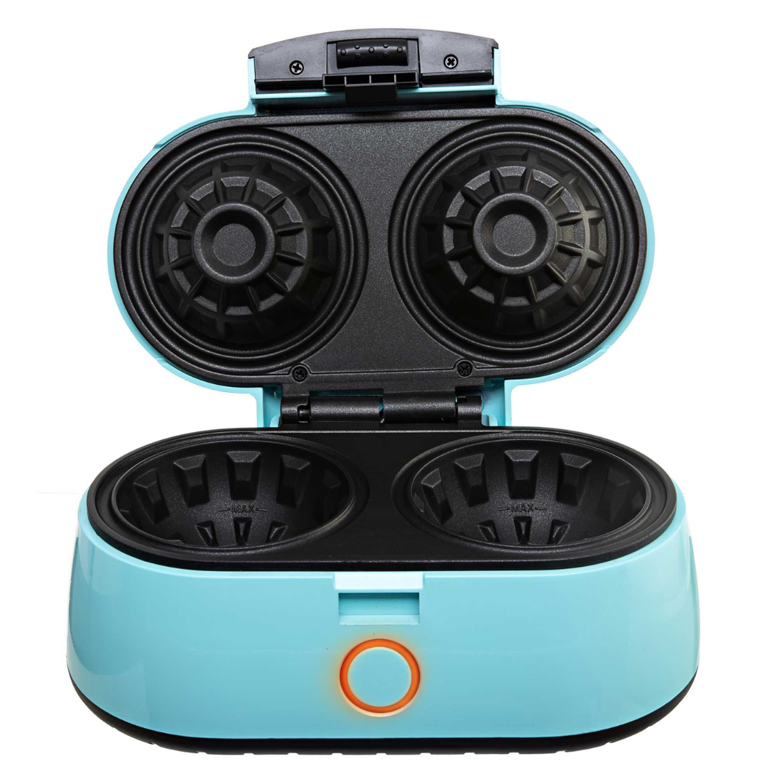 BRENTWOOD   BLUE DOUBLE BOWL WAFFLE MAKER